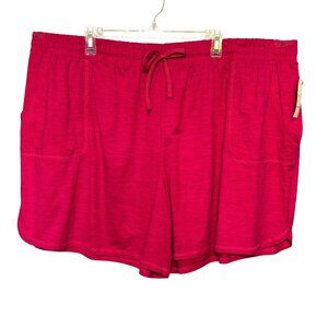 St. Johns Bay Women 3X Elastic Waist Shorts Easy Fit Through Hip & Thigh Pockets